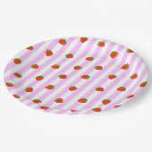 いちご(ピンク) ペーパープレート PAPIEREN BORDJE (Gekanteld)