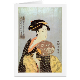 う ち つ 女, ,  met de Ronde Fans, Utamaro