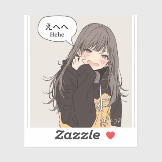 えへへステッカー｜寿司娘シール STICKER (Vel)