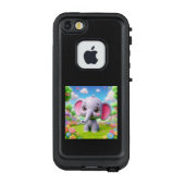 お花畑の中のゾウさん LifeProof iPhone HOESJE (Achterkant)