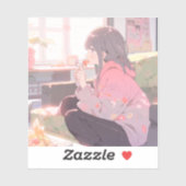 お菓子JKシール|寿司娘 GenerativeAI Sticker (Vel)