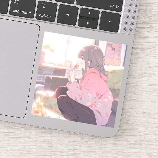 お菓子JKシール|寿司娘 GenerativeAI Sticker (Detail)