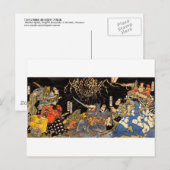 お け 蛛, 国 芳, Monster Spider, Kuniyoshi, Ukiyo-e Briefkaart (Voorkant / Achterkant)