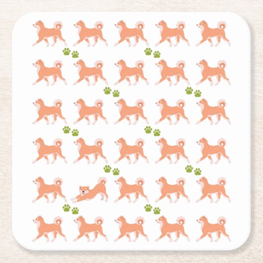 かわいいしばいぬがいっぱい KARTONNEN ONDERZETTERS (Voorkant)