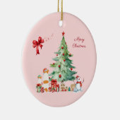 かわいいジャックラッセルテリアのクリスマス♡ KERAMISCH ORNAMENT (Rechts)