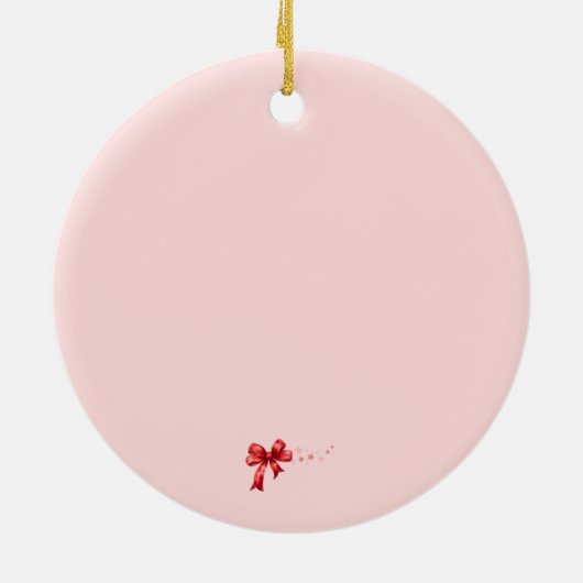 かわいいジャックラッセルテリアのクリスマス♡ KERAMISCH ORNAMENT (Achterkant)