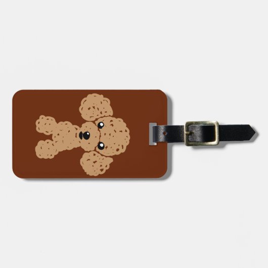 かわいいトイプードル BAGAGELABEL (Voorkant horizontaal)