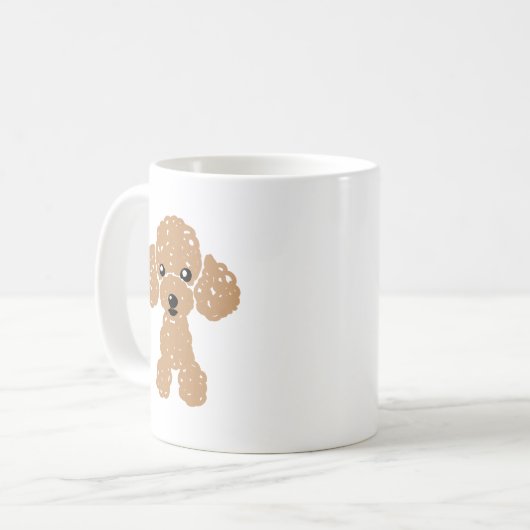 かわいいトイプードル KOFFIEMOK (Voorkant links)