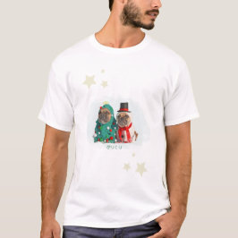 かわいいフレンチブルドッグのメリークリスマス♡ T-SHIRT