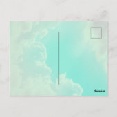 かわいいブルーのゆるふわくまさん♡ BRIEFKAART (Achterkant)