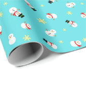 かわいいブルーのクリスマス スノーマン 子ども♡ CADEAUPAPIER (Rol Hoek)