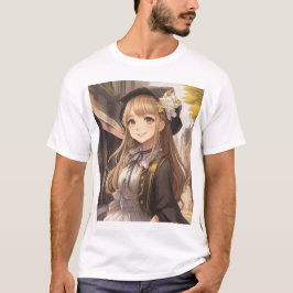 かわいい女の子のイラスト T-SHIRT