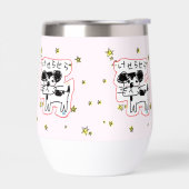 かわいい手書き犬「けせらせら犬」と星がいっぱい♡ ステンレス製ワインタンブラー (Links)