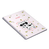 かわいい手書き犬「けせらせら犬」と星がいっぱい♡  NOTITIEBOEK (Rechterzijde)