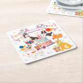 かわいい犬がいっぱい♡ピンクのバースデーパーティー  KARTONNEN ONDERZETTERS (Schuin)