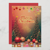 かわいい犬たちのイラスト入りクリスマスカード♡ FEESTDAGENKAART (Voorkant / Achterkant)