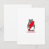 く ま ぺ ん HOKKAIDO UITNODIGING BRIEFKAART (Voorkant / Achterkant)