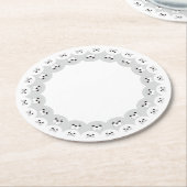 ぐるっとあにまる「カワイイアザラシ親子」 RONDE KARTONNEN ONDERZETTER (Gebogen)