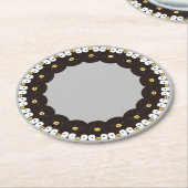 ぐるっとあにまる「カワイイペンギン親子」 RONDE KARTONNEN ONDERZETTER (Gebogen)