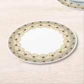 ぐるっとあにまる「カワイイラッコ親子」 RONDE KARTONNEN ONDERZETTER (Gebogen)