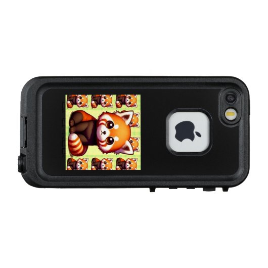 こっち向いて、レッサーちゃん💛 LifeProof iPhone HOESJE (Achterkant (horizontaal))