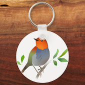 こまどりのイラストキーホルダー SLEUTELHANGER (Voorkant)