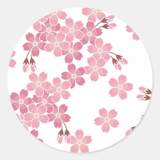 さくらの花 RONDE STICKER (Voorkant)
