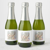 さなむごじ カーテンのある窓際に寝そべって本を読む素足の女性のイラスト SPARKLING WIJNETIKET (Flessen)