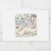 さなれれじ VOEDSELCONTAINER ETIKET (Enkel label)