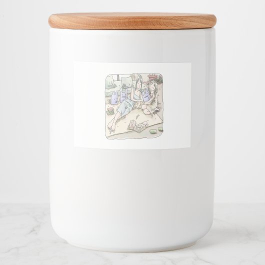 さなれれじ VOEDSELCONTAINER ETIKET (Voorkant)