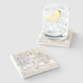 さにいにじ ぼんやり STENEN ONDERZETTER (Zijkant)