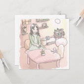 さにれいじ　淡い部屋と足の裏 KAART (Voorkant / Achterkant in situ)