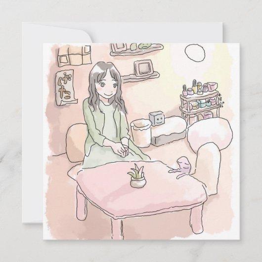 さにれいじ　淡い部屋と足の裏 KAART (Voorkant)