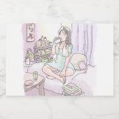 さにれなじ　ごくごく VOEDSELCONTAINER ETIKET (Enkel label)