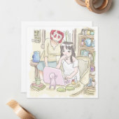 さむにやじ NOTITIEKAARTJE (Voorkant / Achterkant in situ)