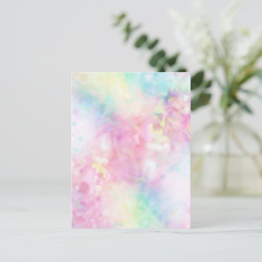 さらさらアート「安心」relieved abstract briefkaart (Staand voorkant)