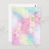 さらさらアート「安心」relieved abstract briefkaart (Voorkant / Achterkant)