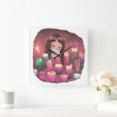 さ く な じ VIERKANTE KLOK (Huis)