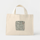 さ な色steken じい88888888888888灰の細か opむい機械がたくさん並んnogno mini tote bag (Voorkant)