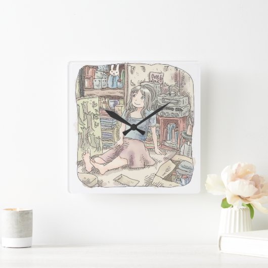 さ な さ じ VIERKANTE KLOK (Huis)