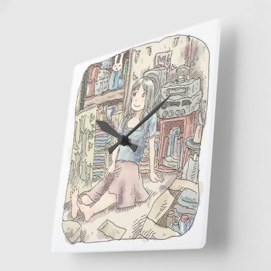 さ な さ じ VIERKANTE KLOK (Hoek)