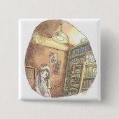 さ や い じ VIERKANTE BUTTON 5,1 CM (Voorkant)