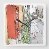 さ れ む じ VIERKANTE KLOK (Voorkant)