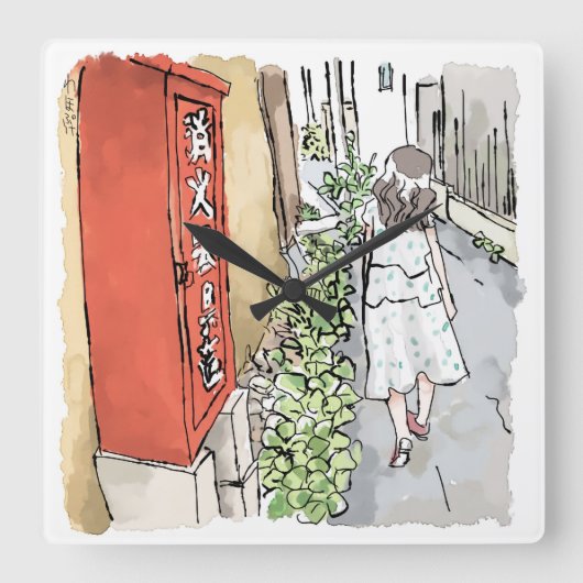 さ れ む じ VIERKANTE KLOK (Voorkant)