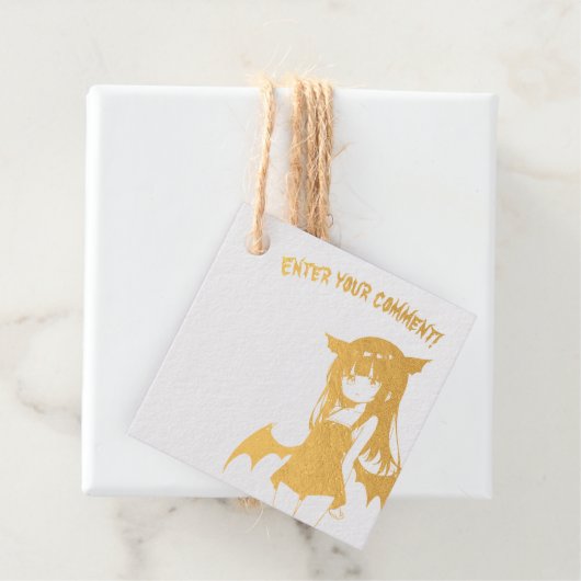 じとめ堂 箔押しタグ BEDANKJES LABELS (Met doos)