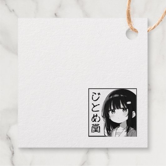 じとめ堂　箔押しタグ BEDANKJES LABELS (Achterkant)