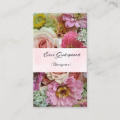 たくさんの花のオシャレな名刺 VISITEKAARTJE (Voorkant)