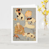 たとえ尽の内 (下), 国芳 Japanse Katten (3), Kuniyoshi, Kaart (Gele Bloem)