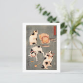 た と (上), 尽 Japanse 内(1), Kuniyoshi, Ukiyo-e Briefkaart (Staand voorkant)