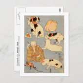 た と (下), 尽 Japanse 内(3), Kuniyoshi, Ukiyo-e) Briefkaart (Voorkant / Achterkant)